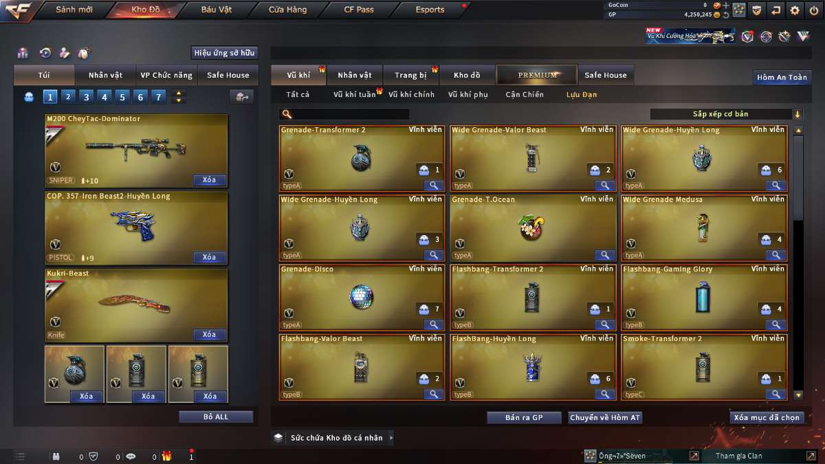 shop acc cf uy tin gia re